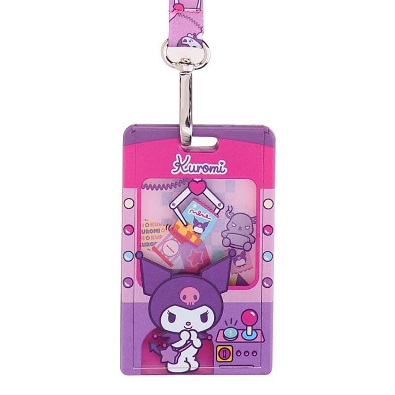 Kuromi Plastic Card Holder w/ Neck Strap