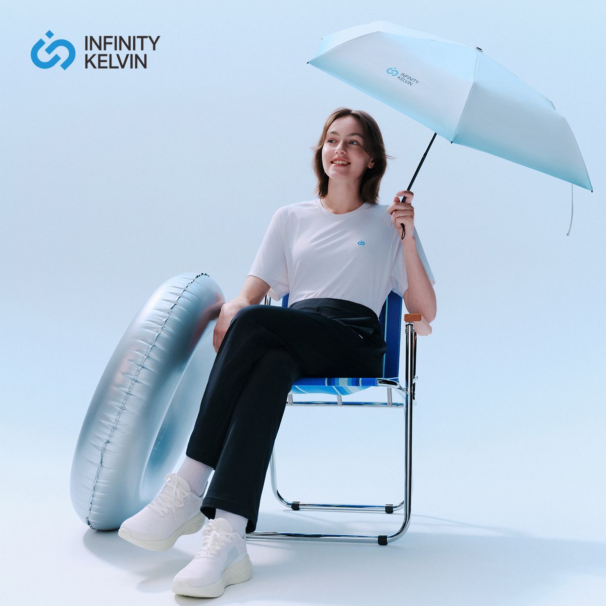 Hyper 降溫遮陽傘輕量版 (藍漸變色)