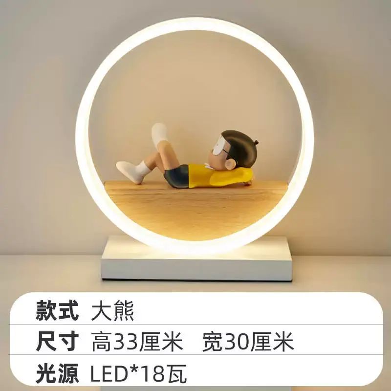 儿童房台灯卧室床头灯男生礼物卡通ins少房可爱公主个性创意台灯