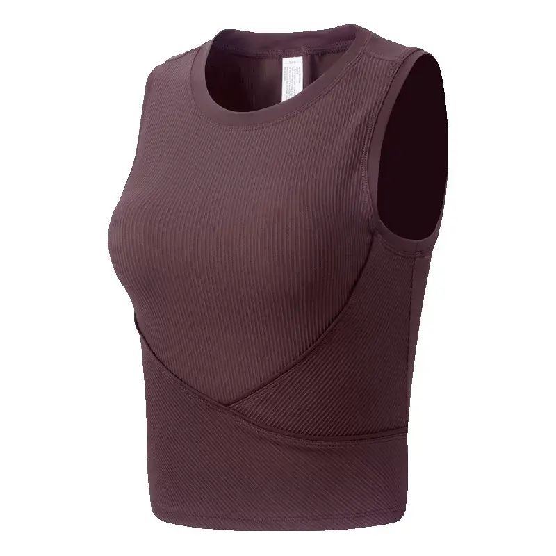 Sports vest outer wear women tight running quick dry fitness top sleeveless thin