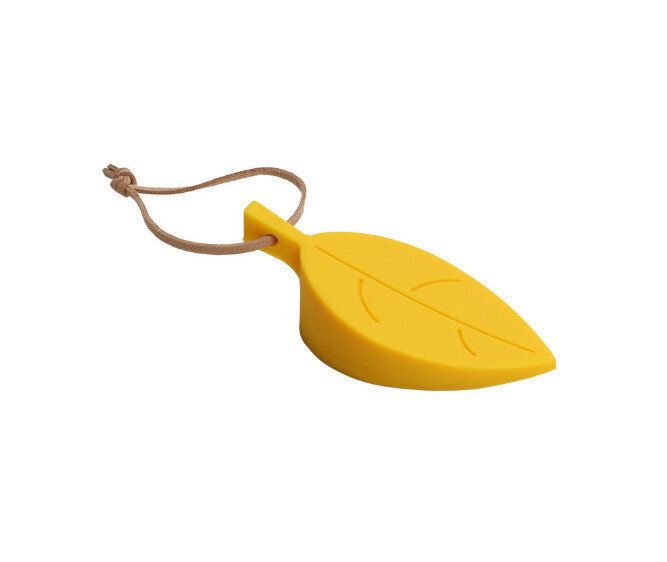 (黃色x1) 矽膠樹葉造型立體可掛門塞#WN65_013_044