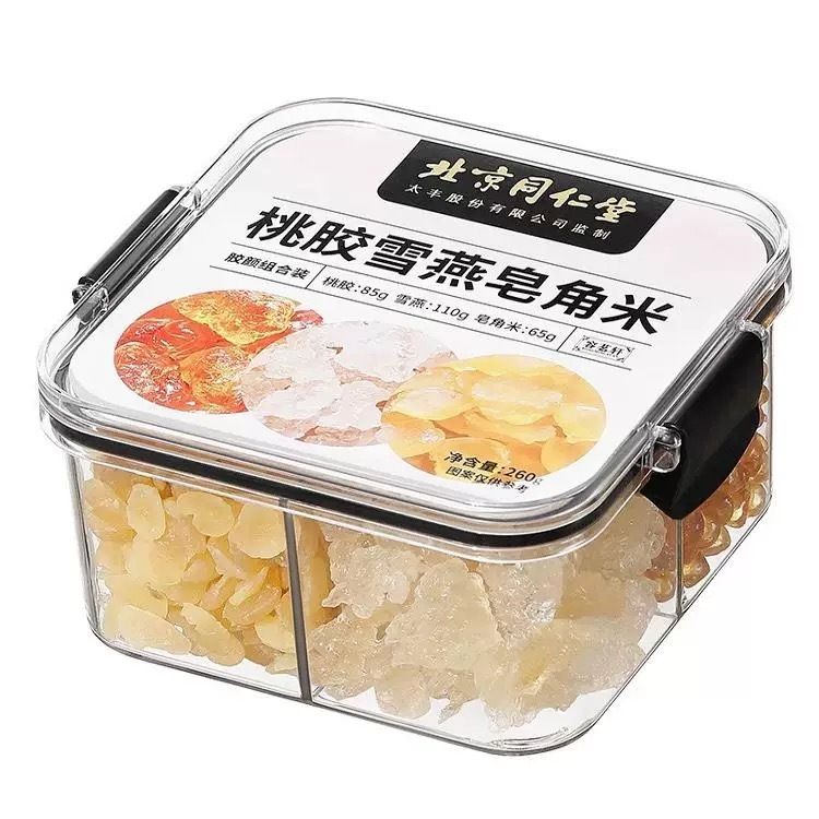 桃膠雪燕皂角米（桃膠85g+雪燕110g+皂角米65g）膠原組合裝：260g