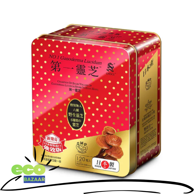 奇路仕 第一靈芝 六種野生靈芝+全破壁靈芝孢子粉 日本加強 (平行進口) [D15-4-5]
