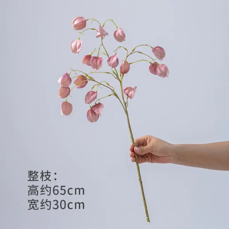 掬涵模擬燈籠果風鈴花客廳民宿插花軟裝宮燈模擬花氛圍感裝飾擺件