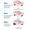 3 In 1 Type-C Docking Station USB Hub For iPad / Phone Docking Station 3H HDMI+PD+USB3.0 Pink