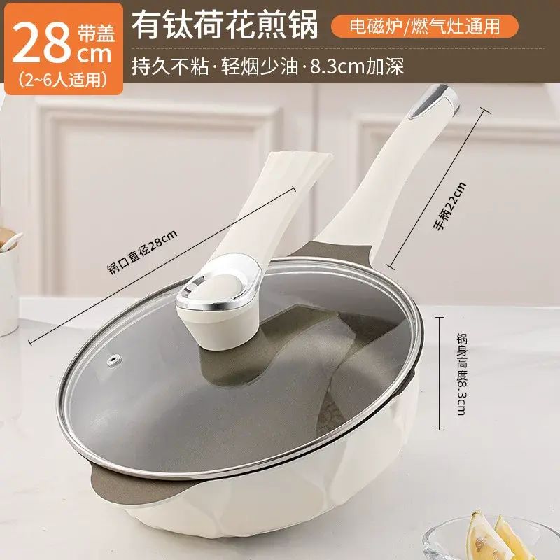 Non-stick frying pan for induction cooker and gas stove