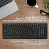 KOPJIPPOM Large Print Backlit Keyboard, Quiet USB Wired Computer Keyboard, Full Size Keyboard with W