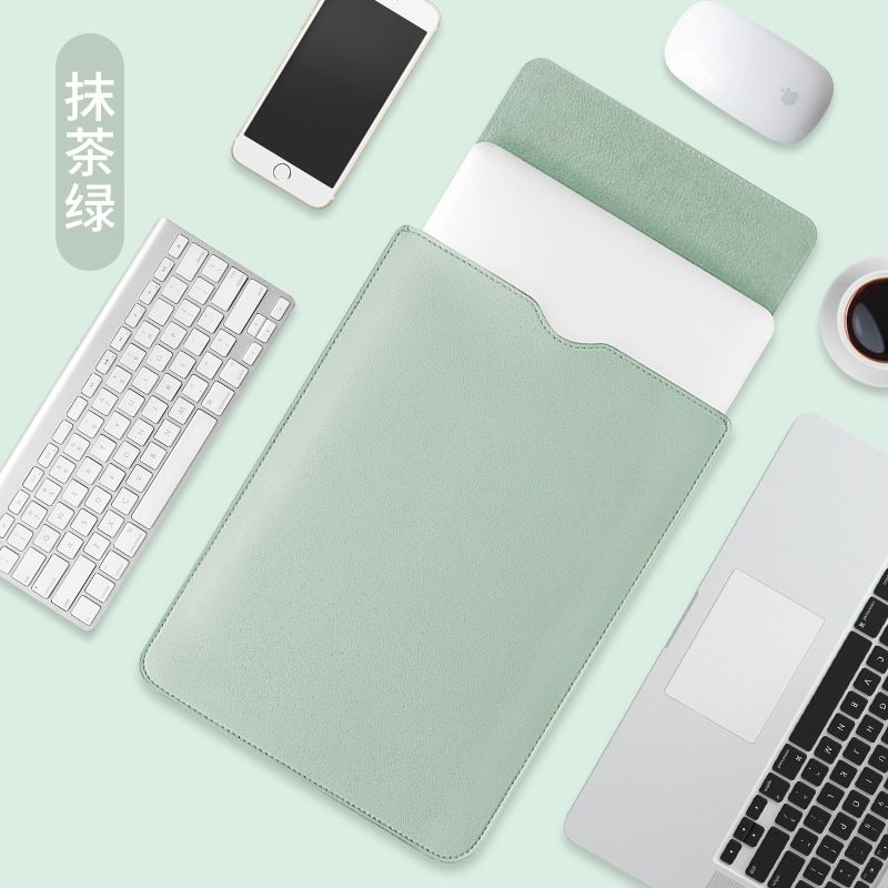 J86(12寸_綠色)電腦皮革保護套 ipad套 平板套 電腦套 皮電腦袋 電腦包 皮革內袋 防刮花 MAC