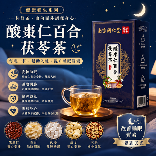 HOTBUY | 健康養生系列- 酸棗仁百合茯苓茶160克(4g X 40包) 緩解緊張