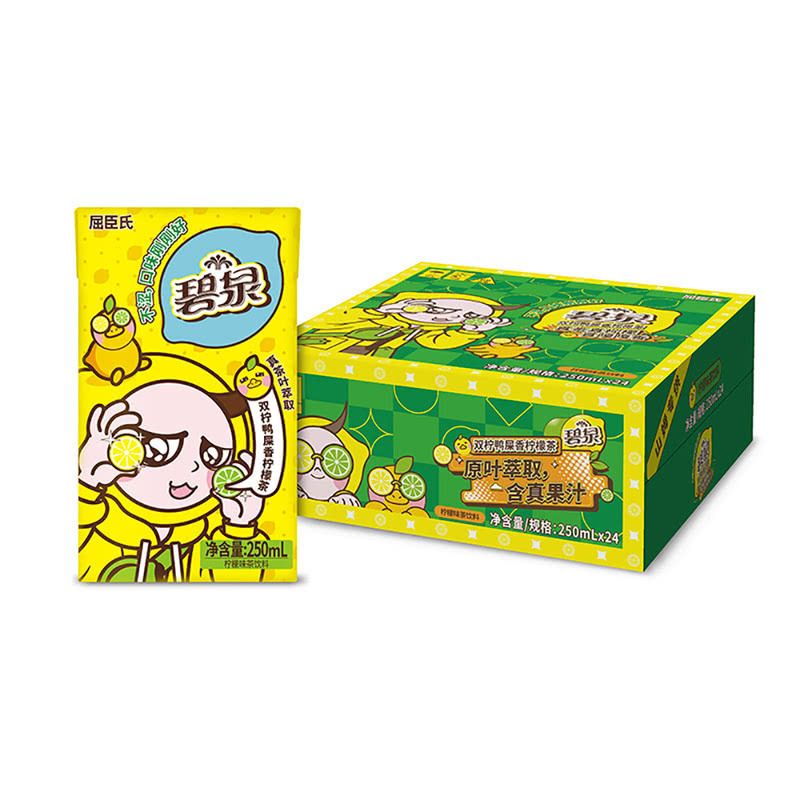 山姆-屈臣氏 碧泉雙檸鴨屎香檸檬茶(檸檬味茶飲料)250ml*24