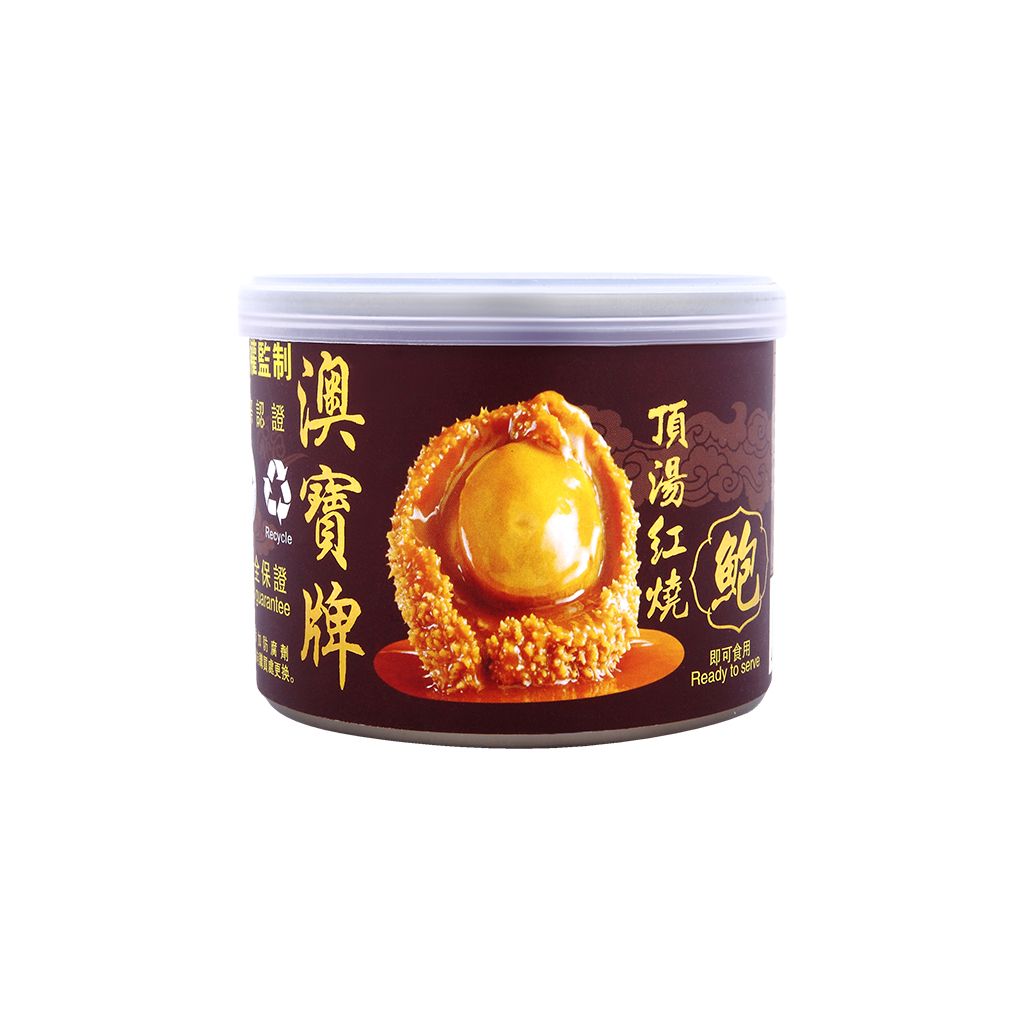 澳寶牌 紅燒鮑魚罐頭 鮑魚淨重約40G(4隻裝)