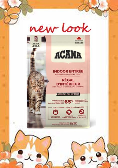 ACANA - Indoor Entree Dry Cat Food 04.5kg (New Pack) [ACIE45K]