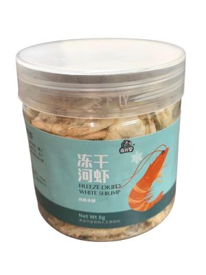 海寵堂-100%純天然凍乾河蝦乾 (Size:約2.5cm)  8g (龜糧/魚糧/鳥飼料/寵物零食) 