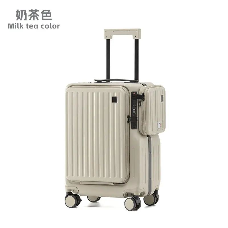 平湖行李箱拉杆箱20寸登机箱旅行箱侧开盖皮箱拉杆箱箱包密码箱子
