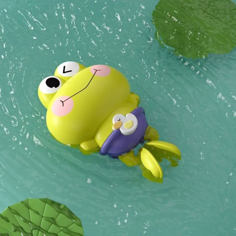 宝宝戏水玩具发条青蛙游水小乌龟洗澡游泳夏季浴室儿童玩水玩具