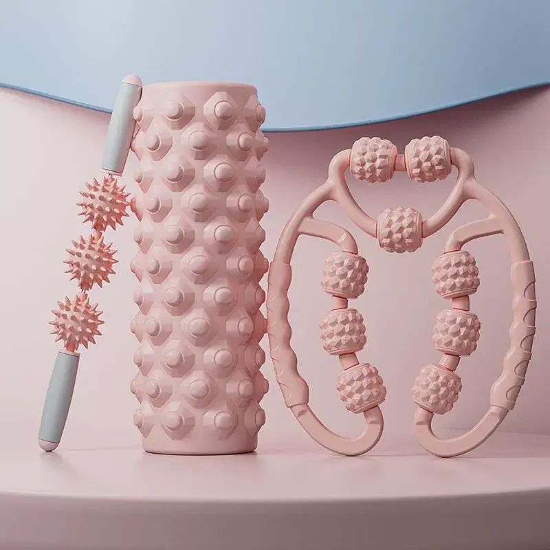 泡沫軸狼牙棒肌肉放鬆按摩棒非瘦小腿神器瑜伽柱瘦腿滾軸健身器材