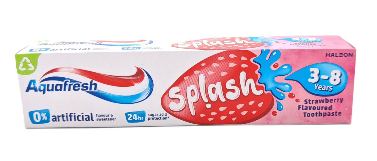 Splash Toothpaste Aquafresh | KIDS TOOTHPASTE SPLASH 3-8years 50ml 1UNIT | HKTVmall The ...