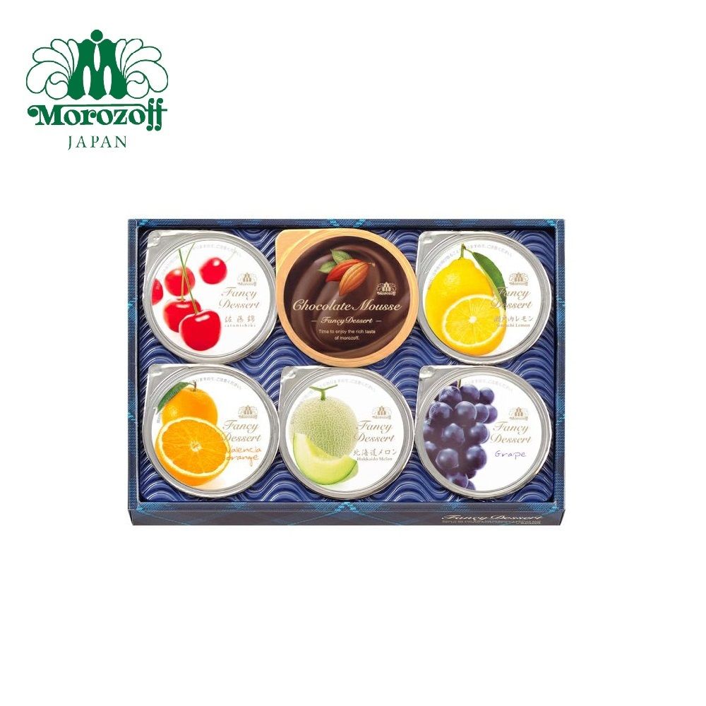 Japanese Assorted Juice Jelly With Milk Chocolate Mousse Gift Box Set 6pcs(Best Before：9/12/2026)