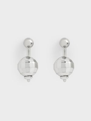 Charles & Keith - 鏡面球耳環