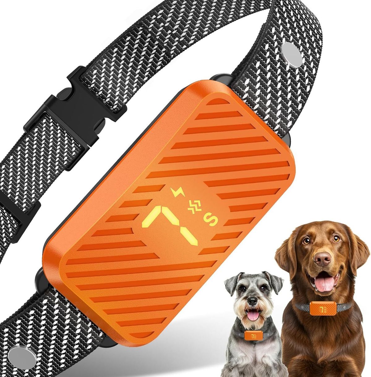 Smart dog barking collar, suitable for all breeds. Anti-barking and nuisance dog stopper. Safety