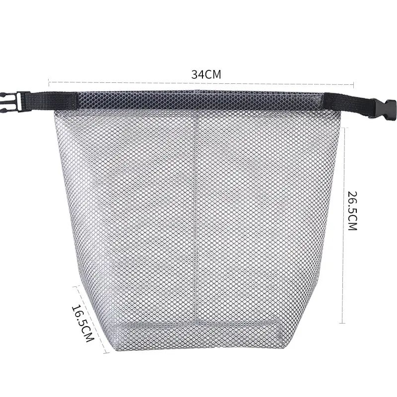 大容量女士手提包旅行沙滩包果冻包透明网纱挎包购物防水包