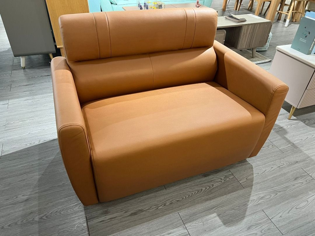 日式儲物兩人位梳化(啡色)