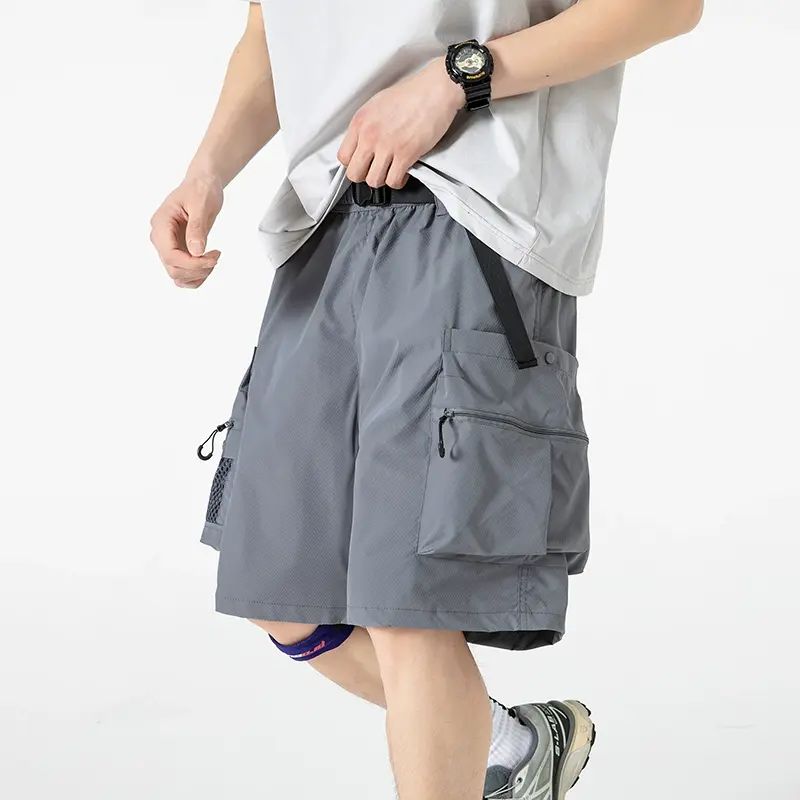 新款夏季男款五分裤短裤通勤休闲百搭美式运动宽松
