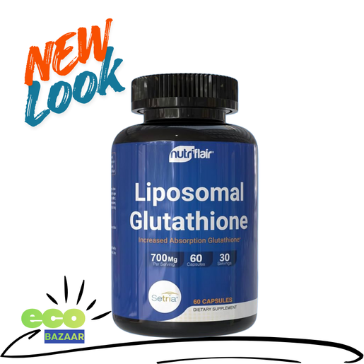 nutriflair | Premium Liposomal Glutathione Setria® 700mg 60 Vegetable  Capsules (Expiry date: 04/2028) [D20-1]