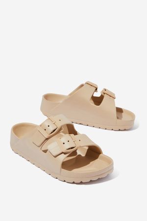 Cotton On Kids - Twin Strap Slide - Semolina