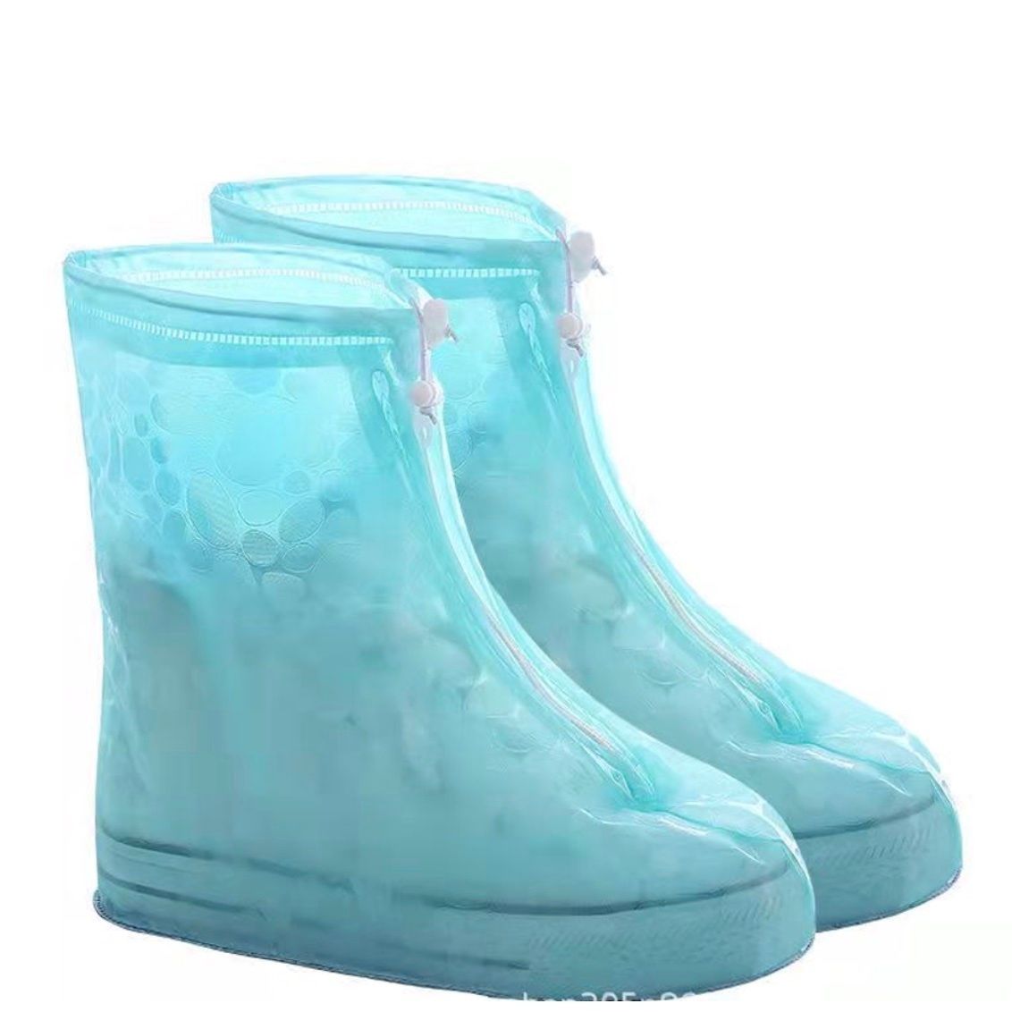 兒童加厚防滑耐磨防水鞋套(圓點-綠色)XXS碼-約30-31 長約22cm