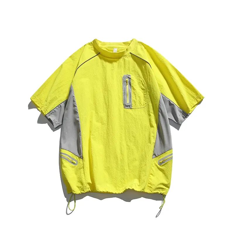 新款夏季男士t恤上衣服休闲薄款圆领运动短袖半袖宽松