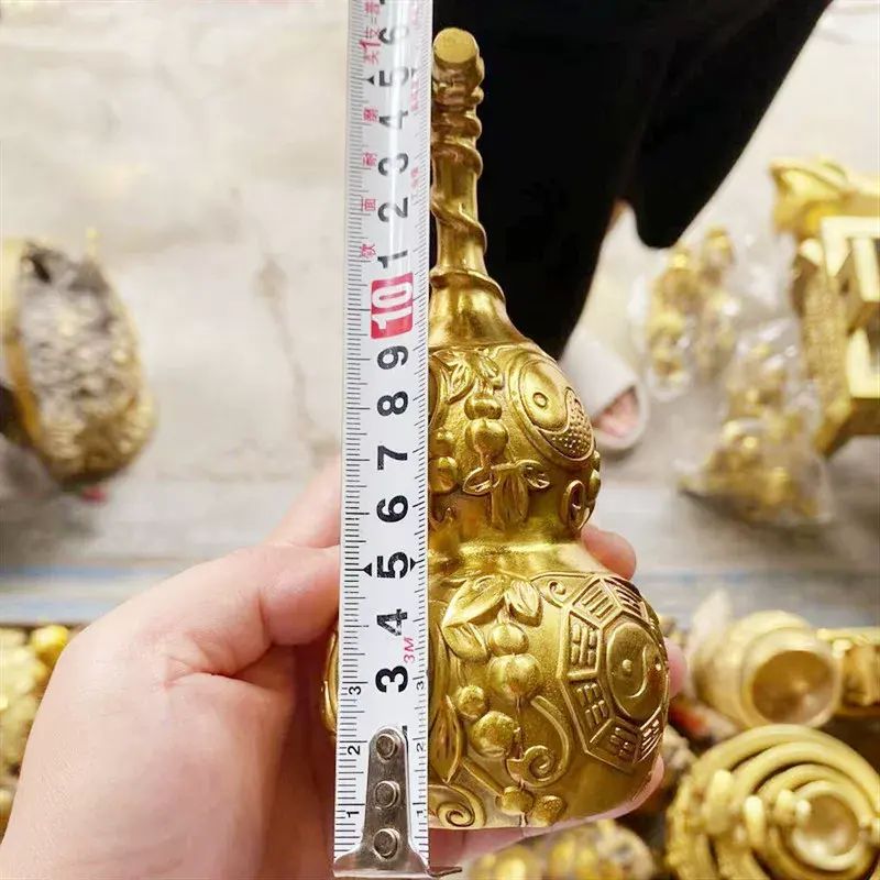 批发铜五帝钱铜钱葫芦挂件铜葫芦摆件家居办公室装饰品工艺品