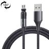 FXCM-WY0G 蜿蜒系列 2.4A USB轉Micro USB 180度旋轉數據線，線長:1.2米（灰色）