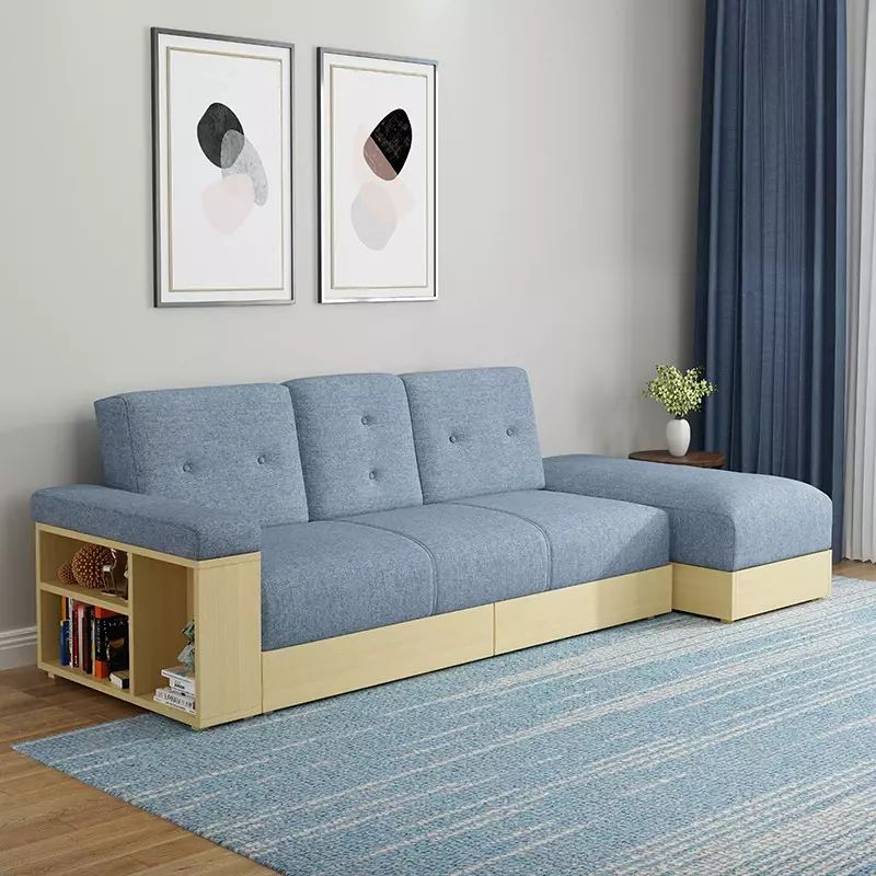 香港直送小户型沙发出租房可折叠卧室公寓简易客厅布艺现代简约床