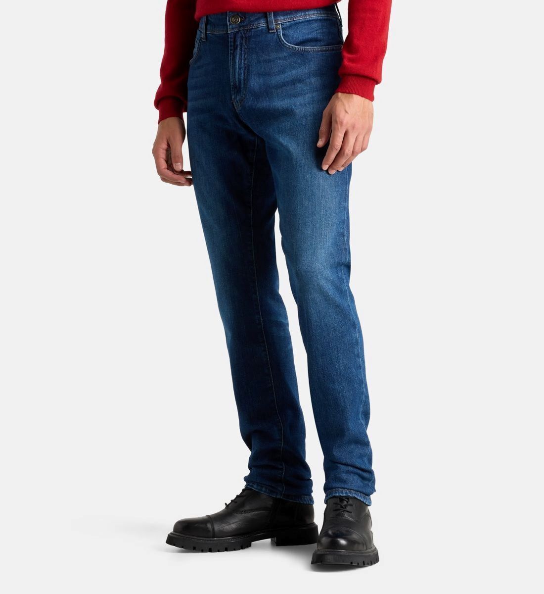 男士純棉牛仔長褲