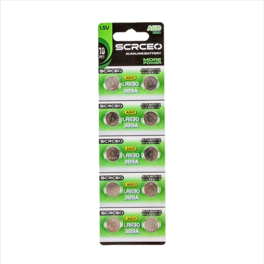 D40 SCRCEO#AG10-LR1130/389A 10pcsButton Battery