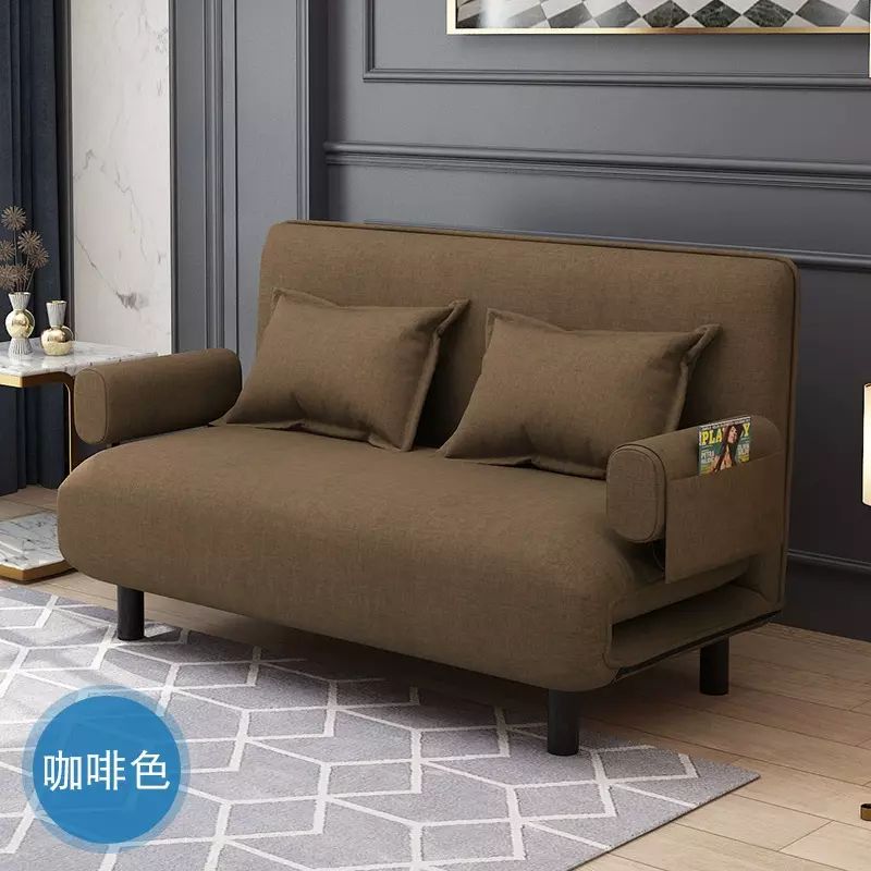 沙发床两用单双人布艺懒人沙发小户型客厅家具多功能简约可