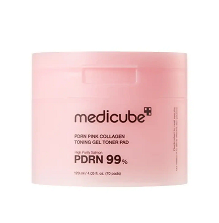 PDRN 粉紅膠原凝膠爽膚棉 70片 [平行進口]