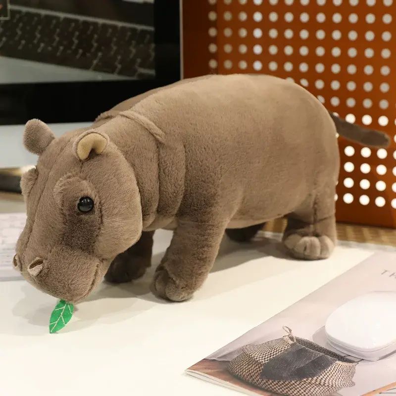 Cute Hippo Plush Toy Pillow, a Children's Birthday Gift, Animal Doll, Sleeping Pillow for Girls