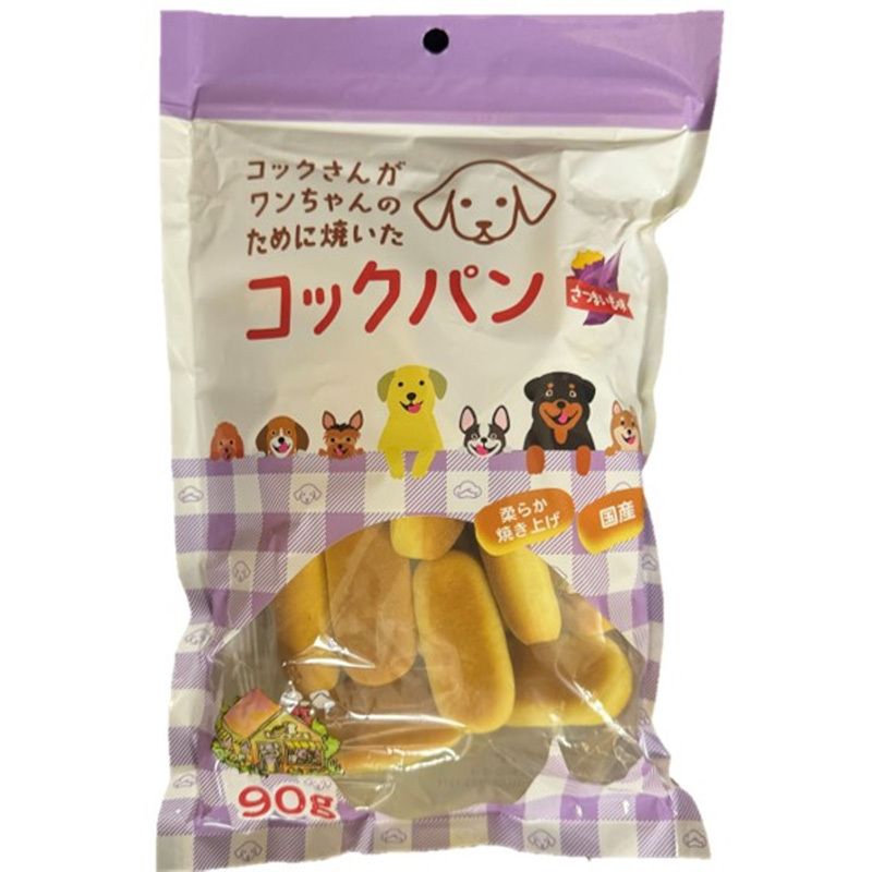 手工小麵包 紅薯味90g 狗狗零食麵包 日本直送  [平行進口]