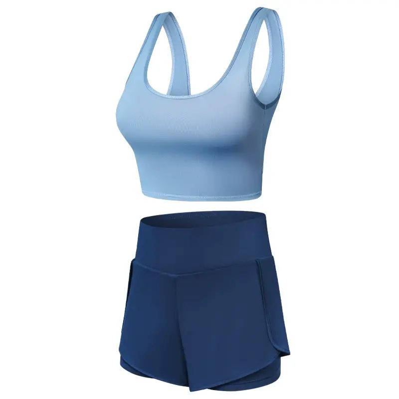 新款内衣女T恤短裤速干防走光弹力运动修身短袖