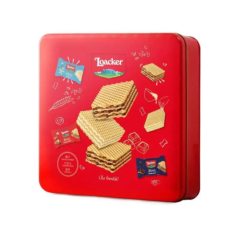 意大利进口威化饼巧克力味360gX1盒 莱家饼干早餐下午茶饼干礼盒