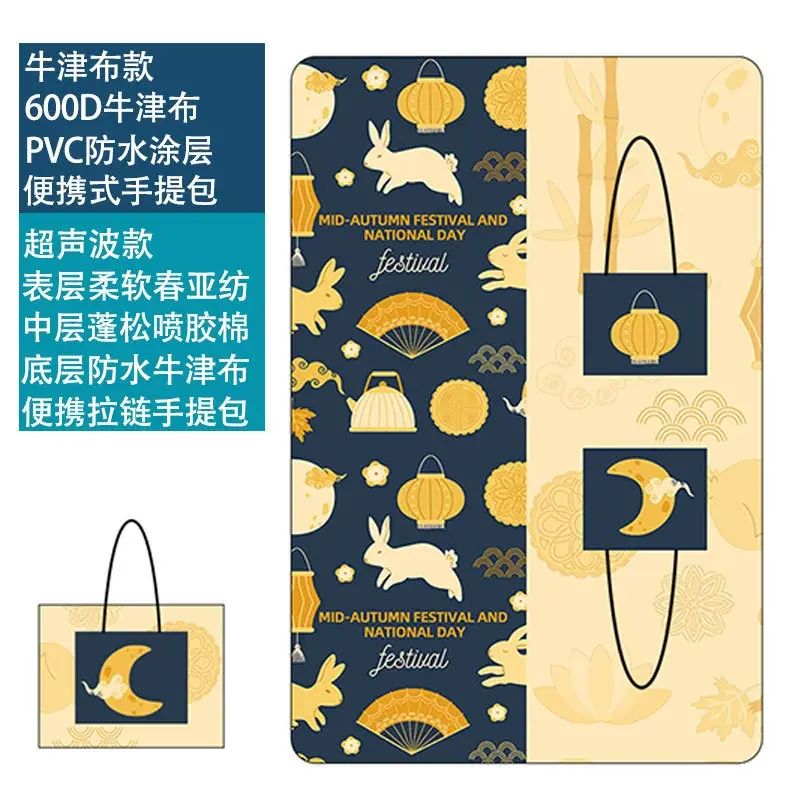 超声波户外野餐垫旅行露营加厚便携郊游野炊防潮垫拉链手提便当平行进口