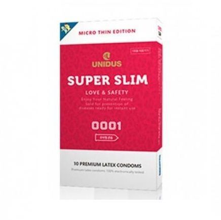 Super Slim 特薄0001避孕套 (10個裝) 生產日期: 2022.09 (保質期: 5年) [平行進口] (M)
