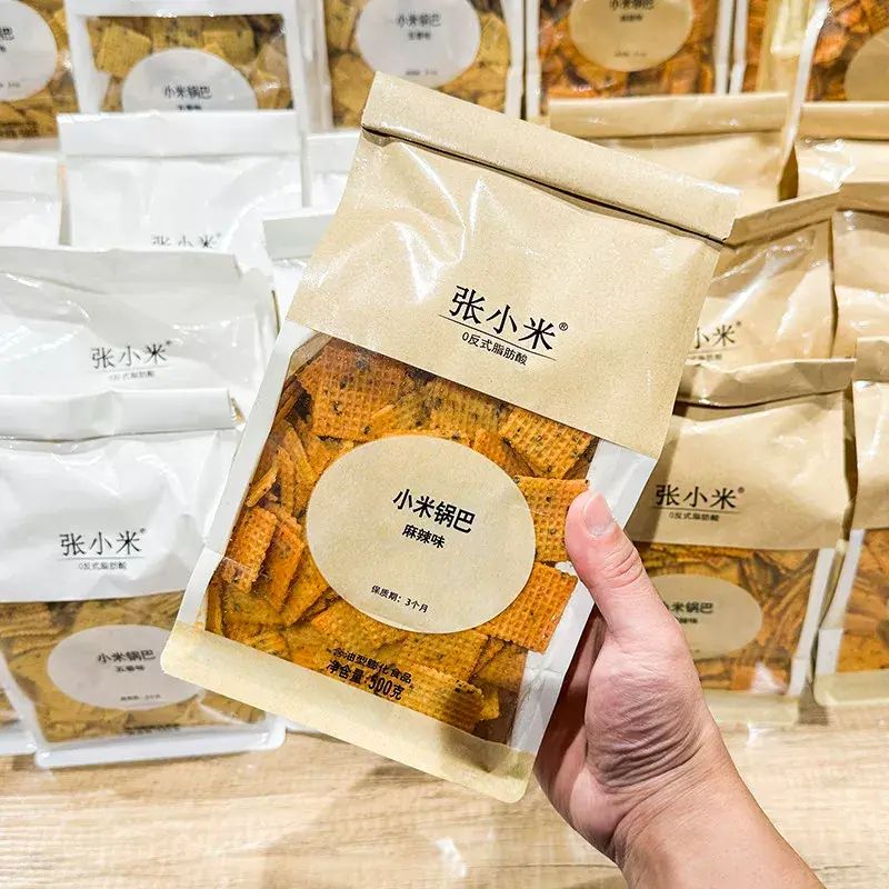 胖东来代购张小米锅巴麻辣味五香味0添加剂500g休闲 零食0反式脂