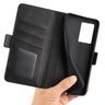 For OPPO A57 5G Dual-side Magnetic Buckle Flip Leather Phone Case For OPPO A57 5G (Black)