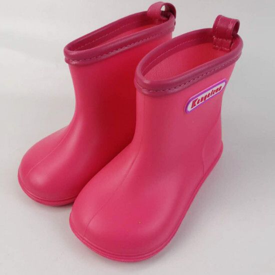 兒童雨鞋【單色玫紅】尺碼【13碼-20碼】【下單後請聯絡客服確認發貨尺碼】#F040051018