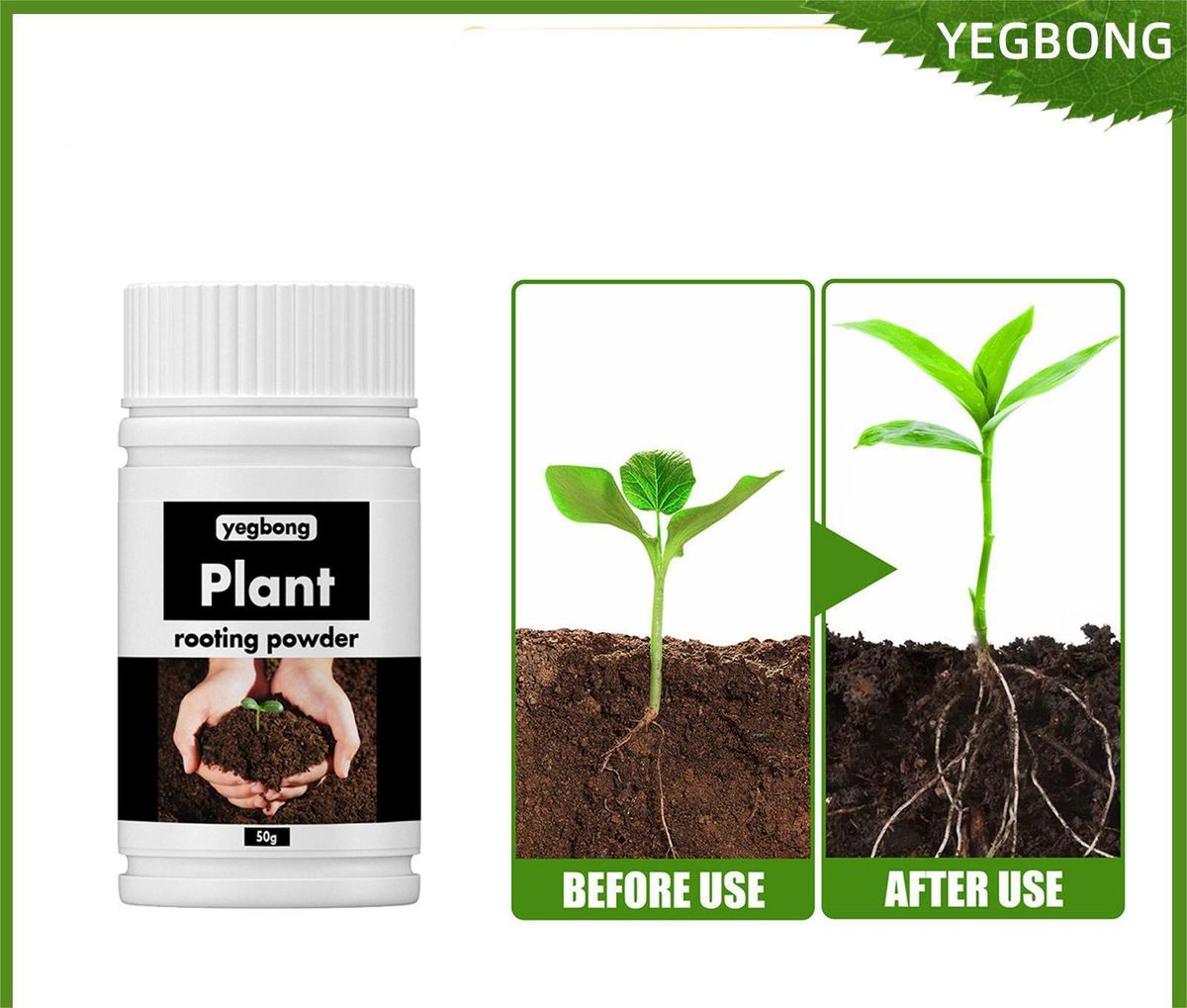 Strong rooting powder for tree and fruit tree rooting, general use for plants, for cuttings (50g)