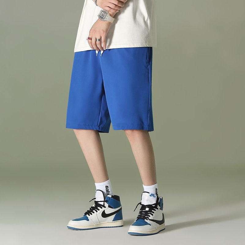 Men's summer new casual sports basketball shorts men's loose versatile fashion quintuple pants large