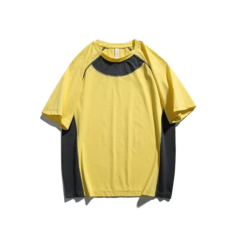 夏季冰丝轻薄户外运动吸收速干透气美式训练服潮牌短袖T恤男